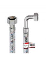 Подводка для воды 1/2"х0.3 м, г-г, угловая, сталь, полимер, ProFactor