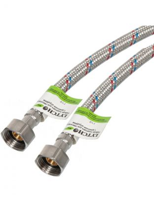 Подводка для воды 1/2"х1 м, г-г, сталь, Еco, Lytcho