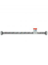 Подводка для воды 1/2"х2 м, г-г, латунь, AquaLine