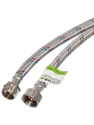 Подводка для воды 1/2"х2 м, г-ш, сталь, Еco, Lytcho