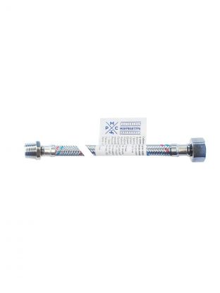 Подводка для воды 1/2"х0.5 м, г-ш, сталь, полимер, РМС