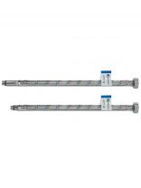 Подводка для воды М10-1/2"х0.6 м, пара, сталь, AquaLine