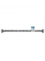 Подводка для воды 1/2"х1.5 м, г-г, сталь, AquaLine