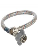 Подводка для воды 1/2"х0.4 м, г-ш, сталь, полимер, Stemix