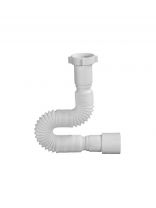 Гофра для сифона 850 мм, 1" 1/2х40/50, полипропилен, с гайкой, Orio, АС-10131