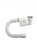 Сифон для душевого поддона, 40х40/50, полипропилен, с выпуском, Orio, А-82589