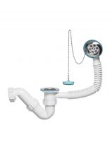 Сифон для ванны, 1 1/2"х40, S-образный, Инкопласт, SB0101