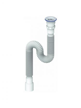 Сифон для мойки, 1500 мм, 1" 1/2, 40, полипропилен, Unicorn, D240Р