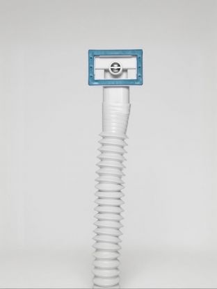 Выпуск для сифона, 1 1/2, полипропилен, с переливом, прямоугольный перелив, d70мм, Инкопласт, VP11270