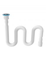 Сифон для мойки, 1400 мм, 1" 1/2х40/50, с выпуском 70мм, Aquanova, 1261