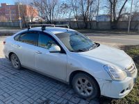 Багажник на крышу Nissan Almera (G15) 2012-18, ЕД, черные крыловидные дуги