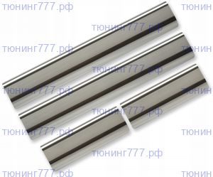 Накладки на пороги, Alufrost, сталь на Солярис