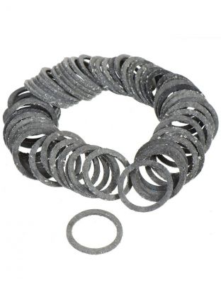 Прокладка сантехническая для заглушки косого фильтра, 100 шт, 1/2'', паронит, СантехКреп, 2.9.14.