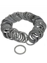 Прокладка сантехническая для заглушки косого фильтра, 100 шт, 1/2'', паронит, СантехКреп, 2.9.14.