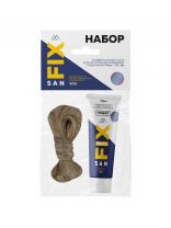 Набор уплотнительный 70 г, паста + лен 15 г, Sanfix, 40714