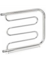 Полотенцесушитель Фокстрот, с полкой, 50х50х1", нержавеющая сталь, с креплением, Aquater, ПМ