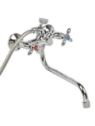 Смеситель для ванны, Frap, с кран-буксой, хром, F2227-2