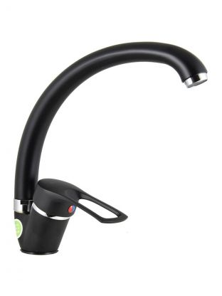 Смеситель для кухни, Juguni, с картриджем, черный, 0402.451