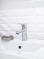 Смеситель для раковины, РМС, Export, короткий излив, с картриджем, хром, SL141-001F