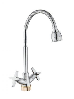 Смеситель для кухни, Potato, гибкий излив, с кран-буксой, P58311