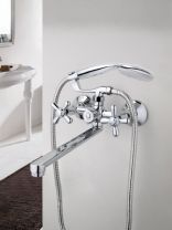 Смеситель для ванны, Frap, с кран-буксой, хром, F2225