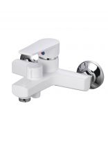 Смеситель для ванны, РМС, короткий излив, с картриджем, пластиковый корпус, PL6-009E