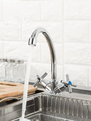 Смеситель для кухни, Frud, с кран-буксой, хром, R40112