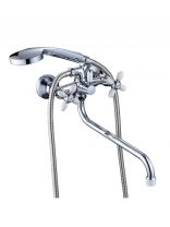 Смеситель для ванны, Gota Rocio, Oliva, с кран-буксой, белый, 334441-GOTA