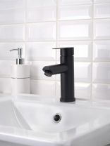 Смеситель для раковины, РМС, с картриджем, нержавеющая сталь, SUS124BL-001F