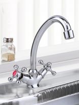 Смеситель для кухни, Frap, с кран-буксой, хром, F4008