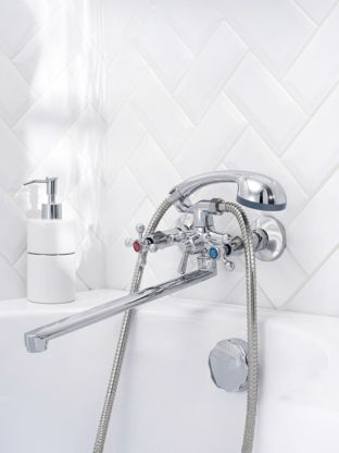 Смеситель для ванны, РМС, с кран-буксой, SL71-143P