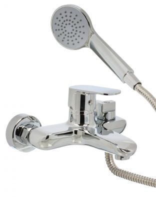 Смеситель для ванны, Aqwin, короткий излив, с картриджем, хром, A30202