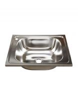 Мойка кухонная накладная, Mixline, нержавеющая сталь, 500х400 мм, 0.4 мм