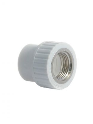 Муфта комбинированная полипропилен, d32х1", внутренняя резьба, белая, РосТурПласт