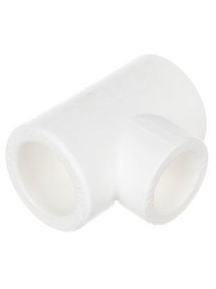Тройник переходной полипропилен, 32х20х32 мм, белый, Valfex