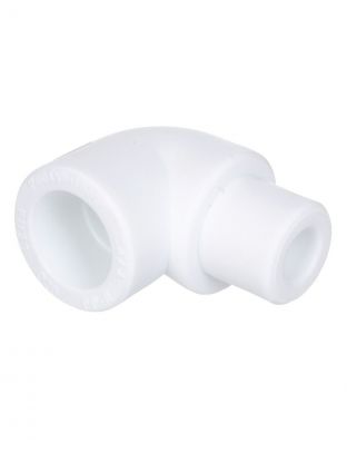 Уголок полипропилен, d32 мм, 90 °, внутренняя/наружная, белый, РосТурПласт