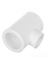 Тройник переходной полипропилен, 32х20х32 мм, белый, РосТурПласт
