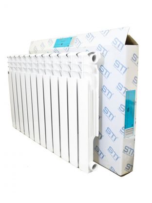 Радиатор алюминий, 500х80 мм, STI, 12 секций