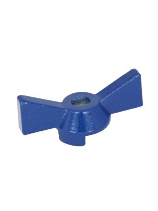 Ручка-бабочка для крана, 1/2"-3/4", синяя, индивидуальная упаковка, MasterProf