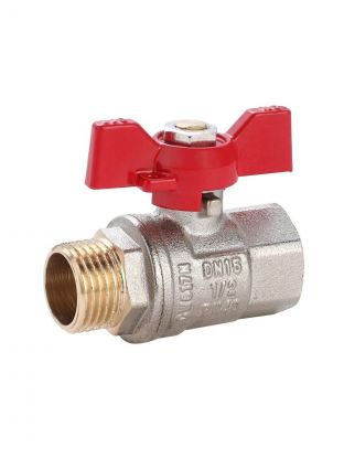 Кран для воды, 1/2'', г-ш, ручка-бабочка, Стандарт, РМС