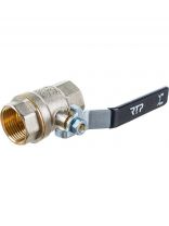 Кран для воды, 1", г-г, ручка, индивидуальная упаковка, PN40, РосТурПласт