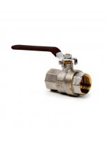 Кран для воды, 3/4", г-г, ручка, индивидуальная упаковка, PN40, РосТурПласт