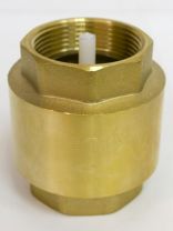 Клапан обратный 1" 1/2, латунь, DN 40, пружинный, STI