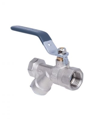 Кран для воды с фильтром 1/2'', г-г, ручка, AquaLink