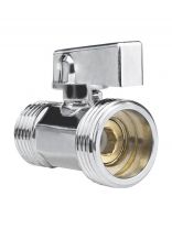 Кран для воды (мини), 1/2"х3/4", ш-ш, латунь, ручка-флажок, MasterProf