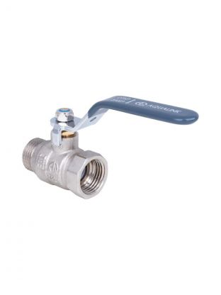 Кран 1 1/4", г-ш, латунь, ручка, DN 32, шаровой, AquaLink