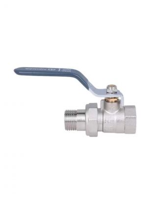 Кран для воды с американкой 1", г-ш, ручка, AquaLink