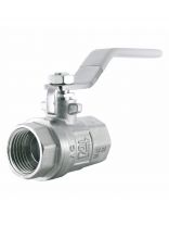 Кран для воды, 1/2'', г-г, ручка, никель, STI