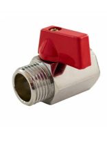 Кран для бытовых приборов, 1/2'', г-ш, латунь, прямой, STI