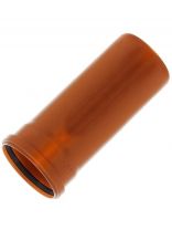 Труба канализационная наружная, диаметр 110х2000х3.2 мм, полипропилен, Нотапласт, рыжая